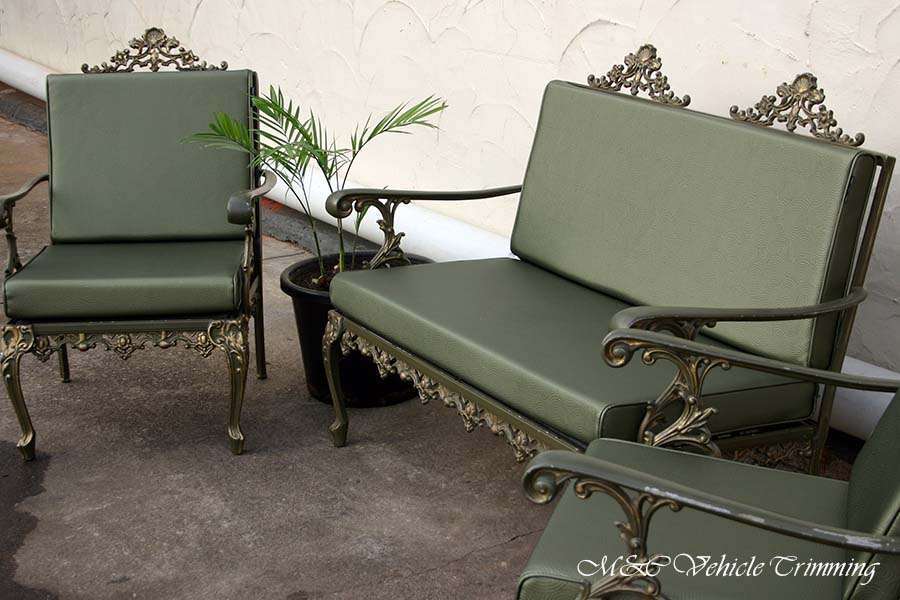 Customized outdoor lounge cushions